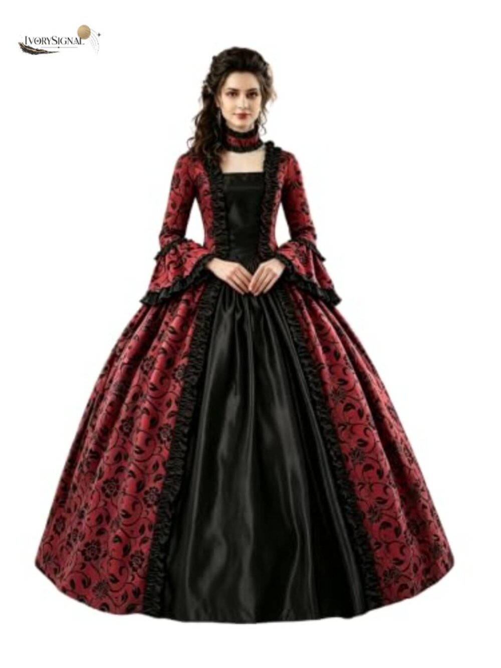 Victorian Satin Dress Marie Antoinette Cosplay Masquerade